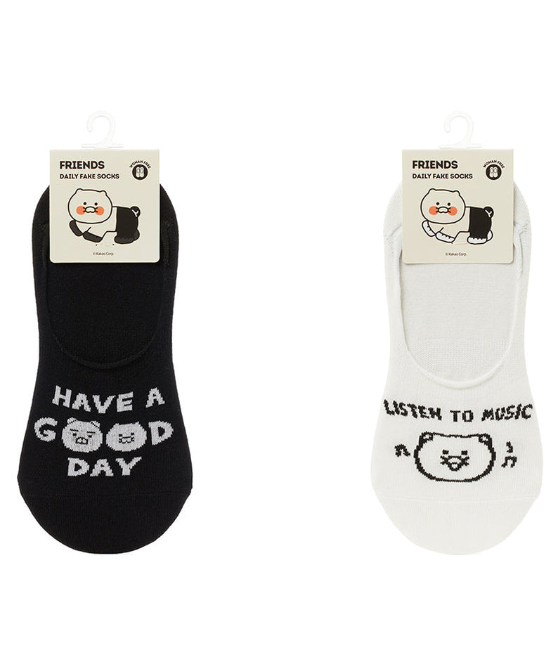 Black Ryan&Chunsik Socks - Korean kawaii Kakao Friends | Koolseoul