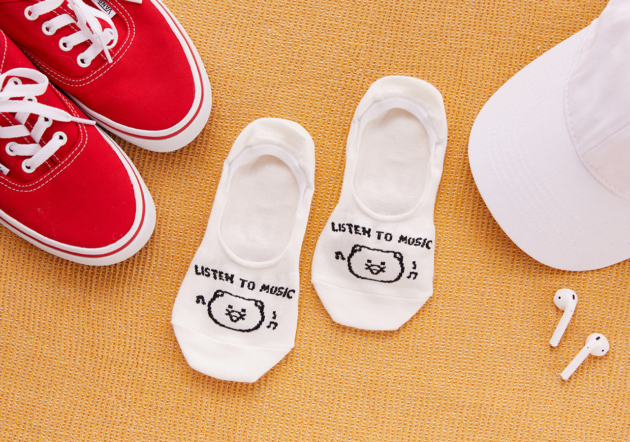 White Chunsik Socks - Korean kawaii Kakao Friends | Koolseoul