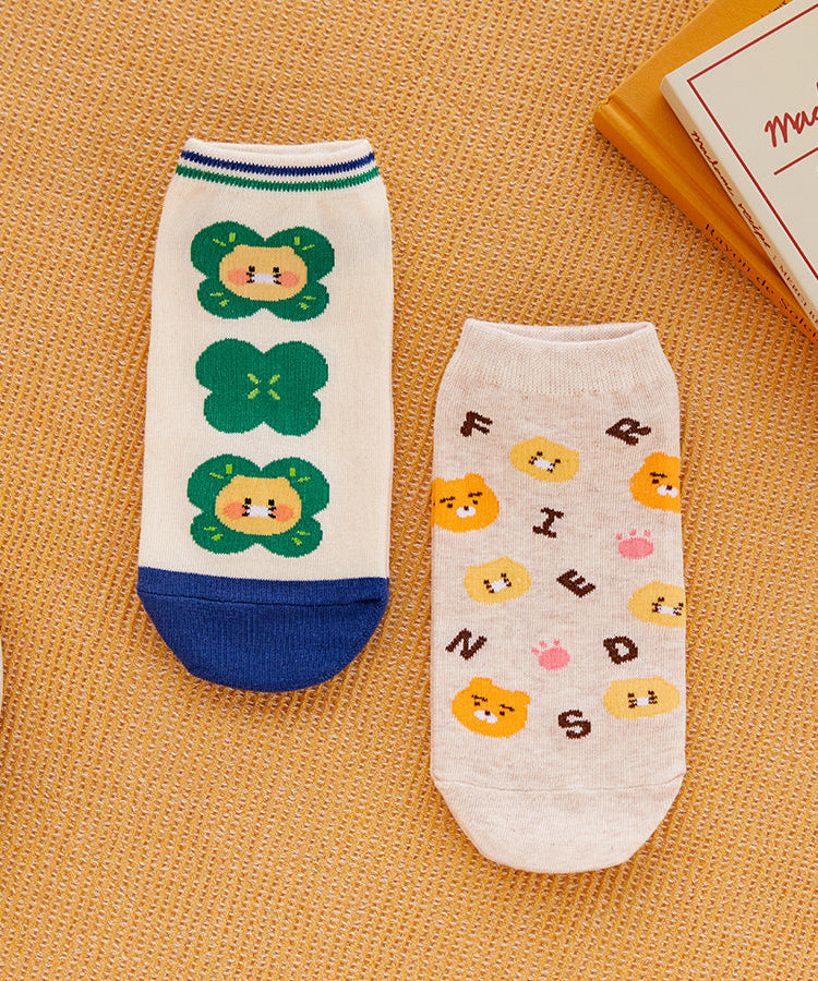Friends Ryan&Chunsik Socks - Korean kawaii Kakao Friends | Koolseoul