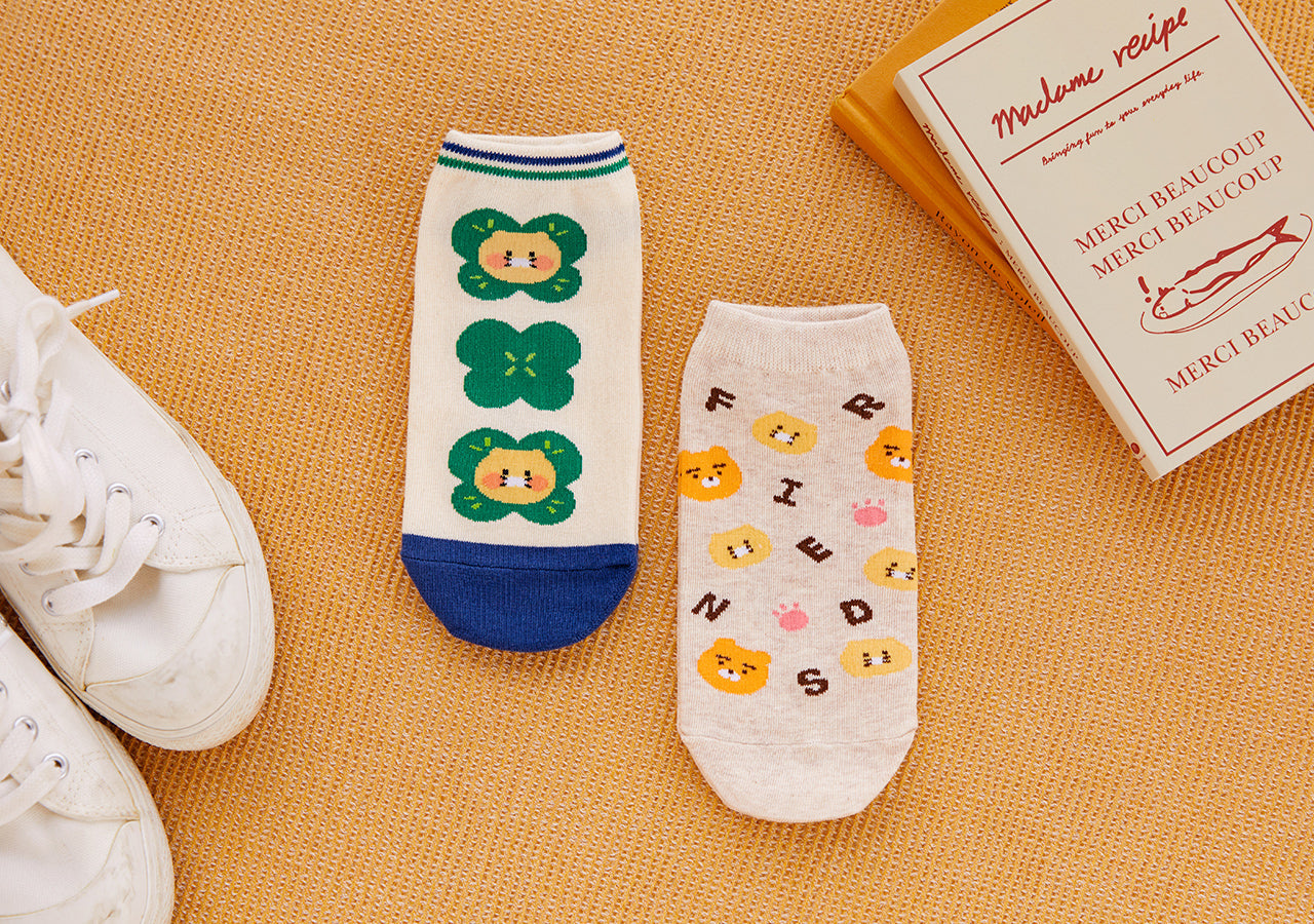 Friends Ryan&Chunsik Socks - Korean kawaii Kakao Friends | Koolseoul