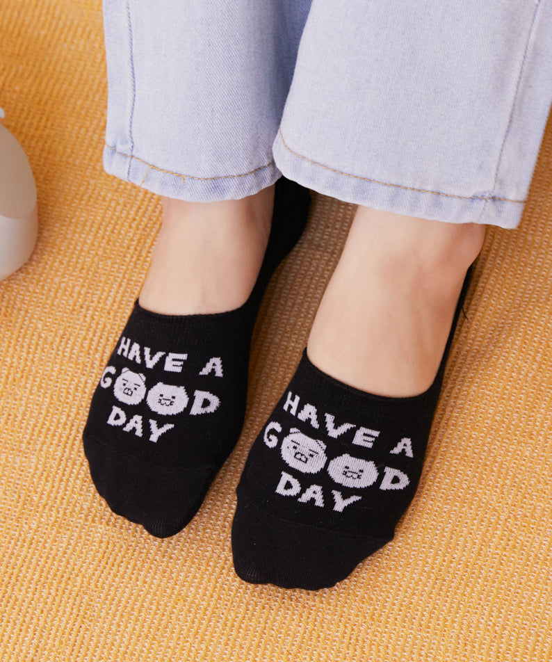 Black Ryan&Chunsik Socks - Official Kakao Friends merchandise | Koolseoul