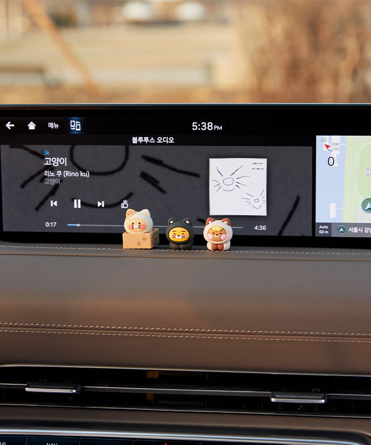 Car Mini Figurine Set - Official Kakao Friends merchandise | Koolseoul