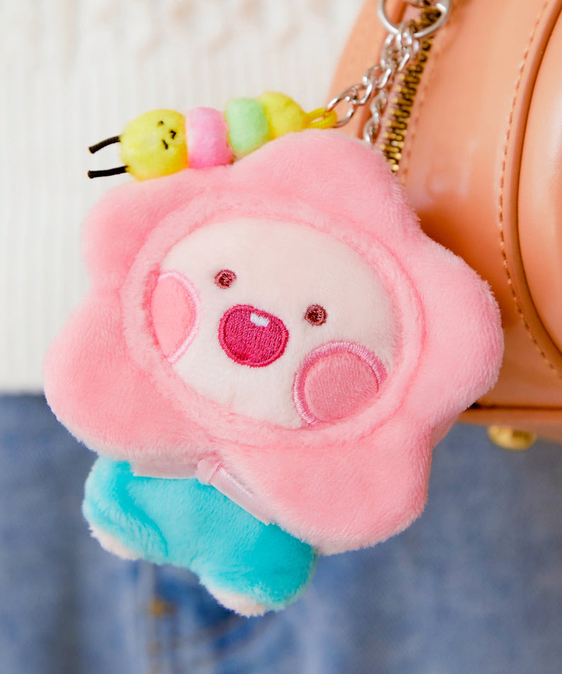 Keychain Plush Little Apeach - Authentic Kakao Friends from Korea | Koolseoul
