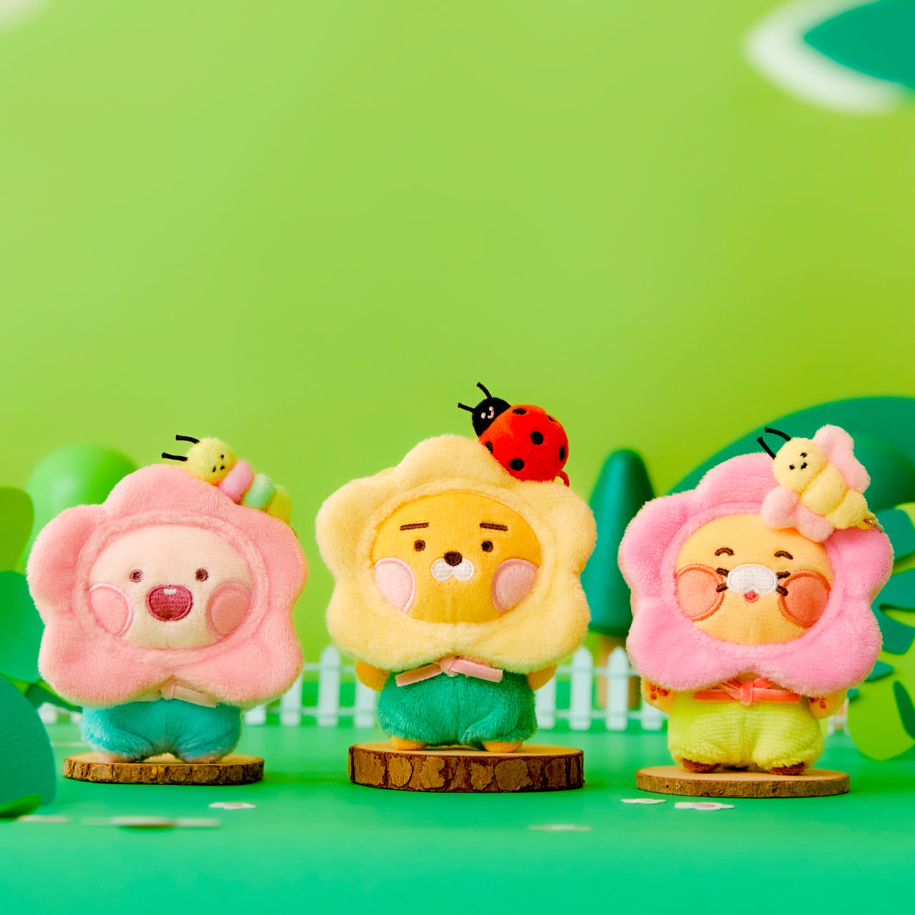 Keychain Plush Little Apeach - Authentic Kakao Friends from Korea | Koolseoul