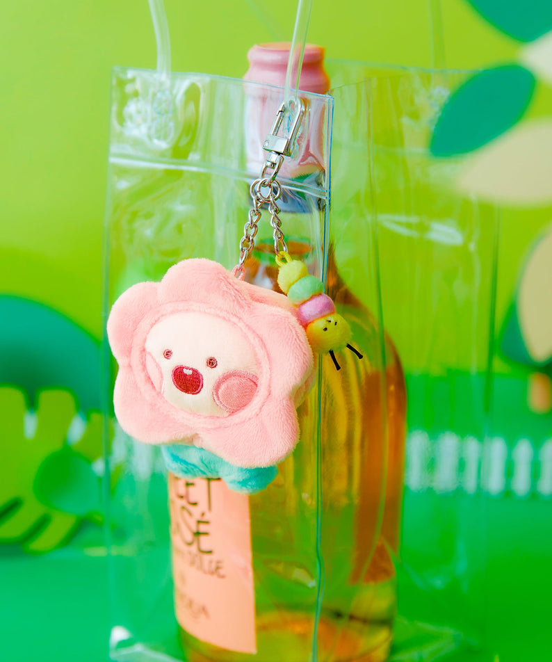 Keychain Plush Little Apeach - Official Kakao Friends merchandise | Koolseoul