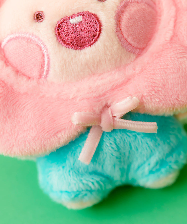 Keychain Plush Little Apeach - Authentic Kakao Friends from Korea | Koolseoul