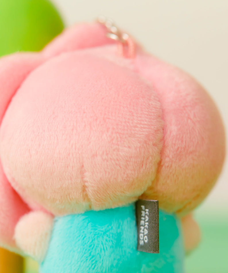 Keychain Plush Little Apeach - Authentic Kakao Friends from Korea | Koolseoul