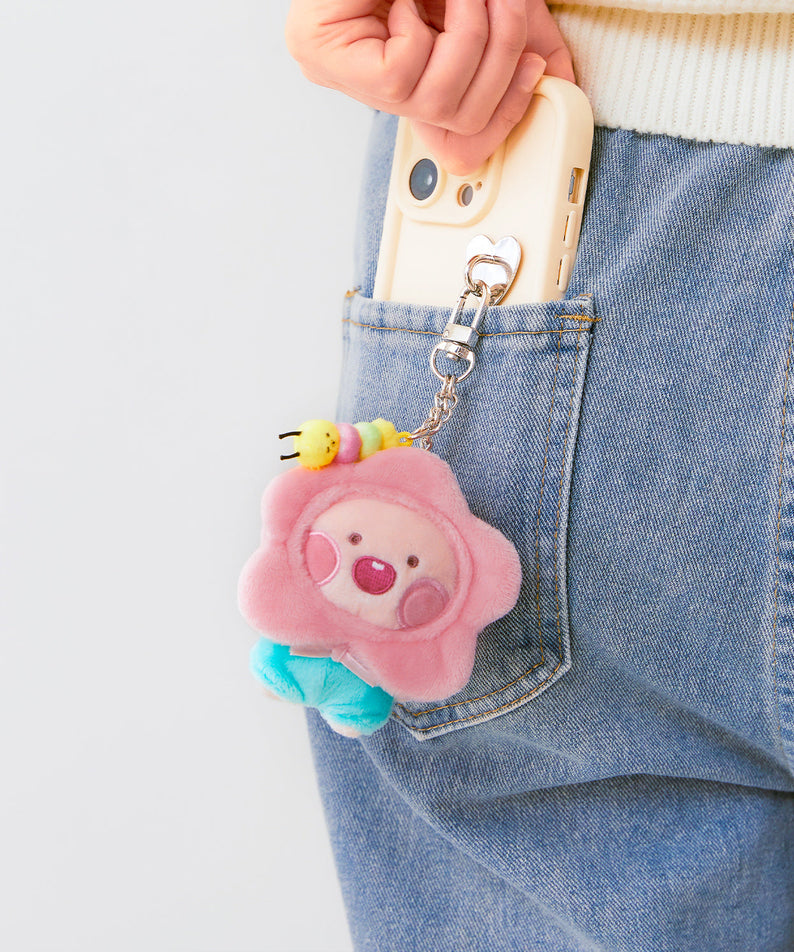 Keychain Plush Little Apeach - Korean kawaii Kakao Friends | Koolseoul