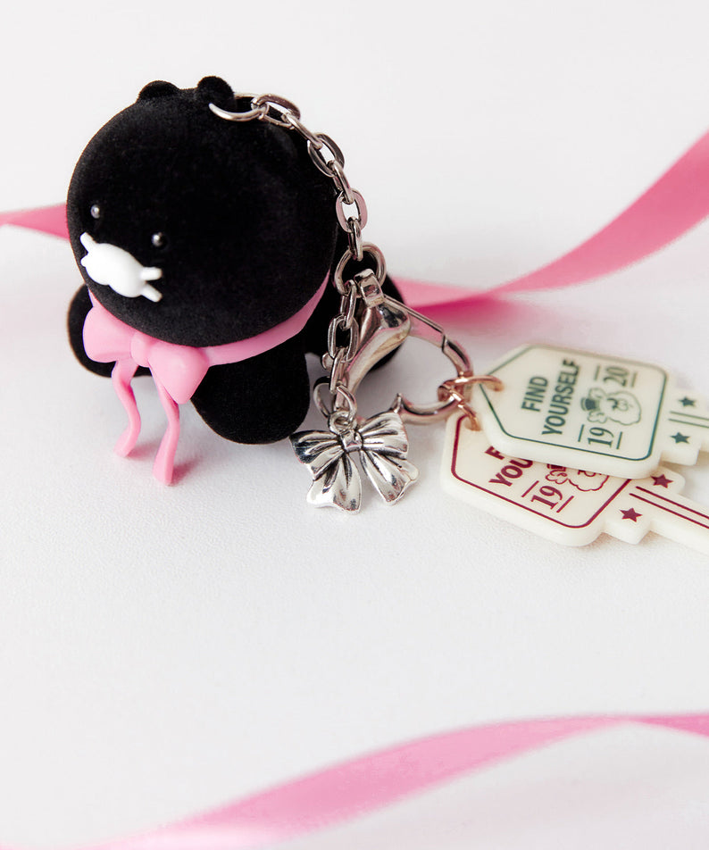 Black Figurine Keychain Chunsik - Korean kawaii Kakao Friends | Koolseoul