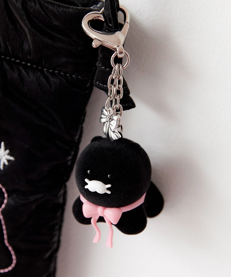 Black Figurine Keychain Chunsik - Official Kakao Friends merchandise | Koolseoul