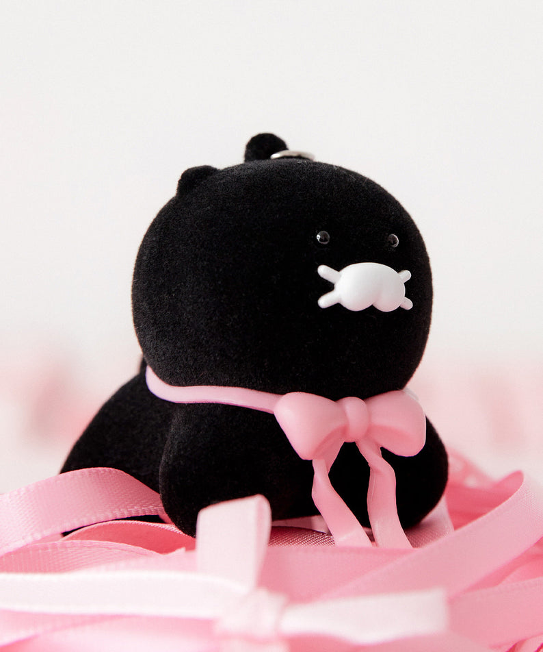 Black Figurine Keychain Chunsik - Authentic Kakao Friends from Korea | Koolseoul