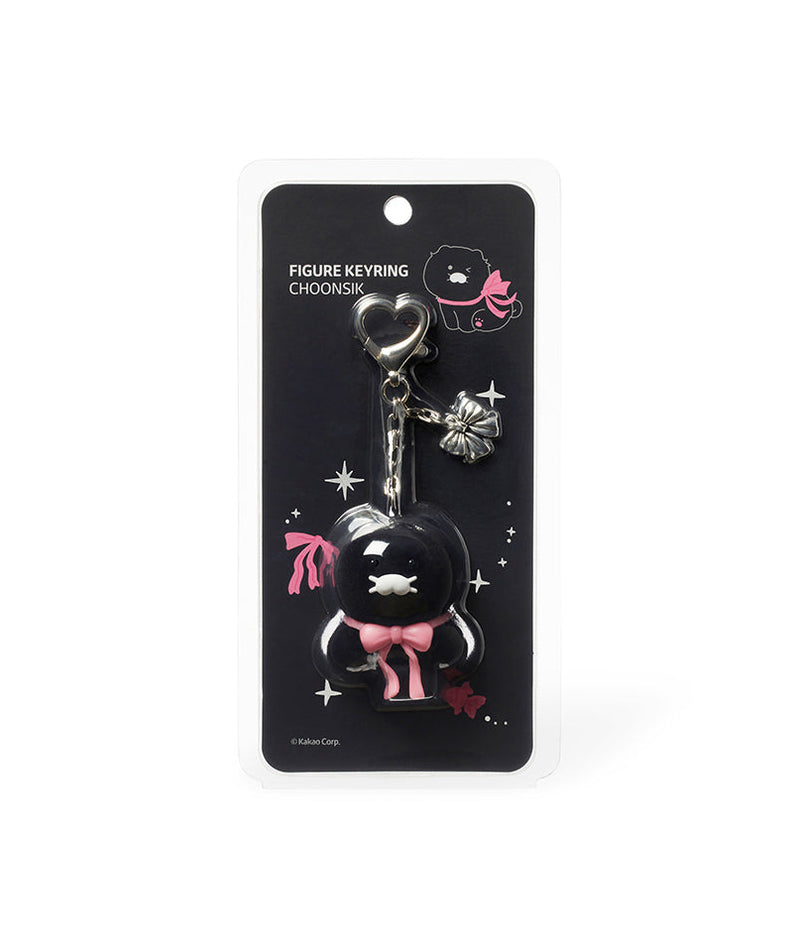 Black Figurine Keychain Chunsik - Korean kawaii Kakao Friends | Koolseoul