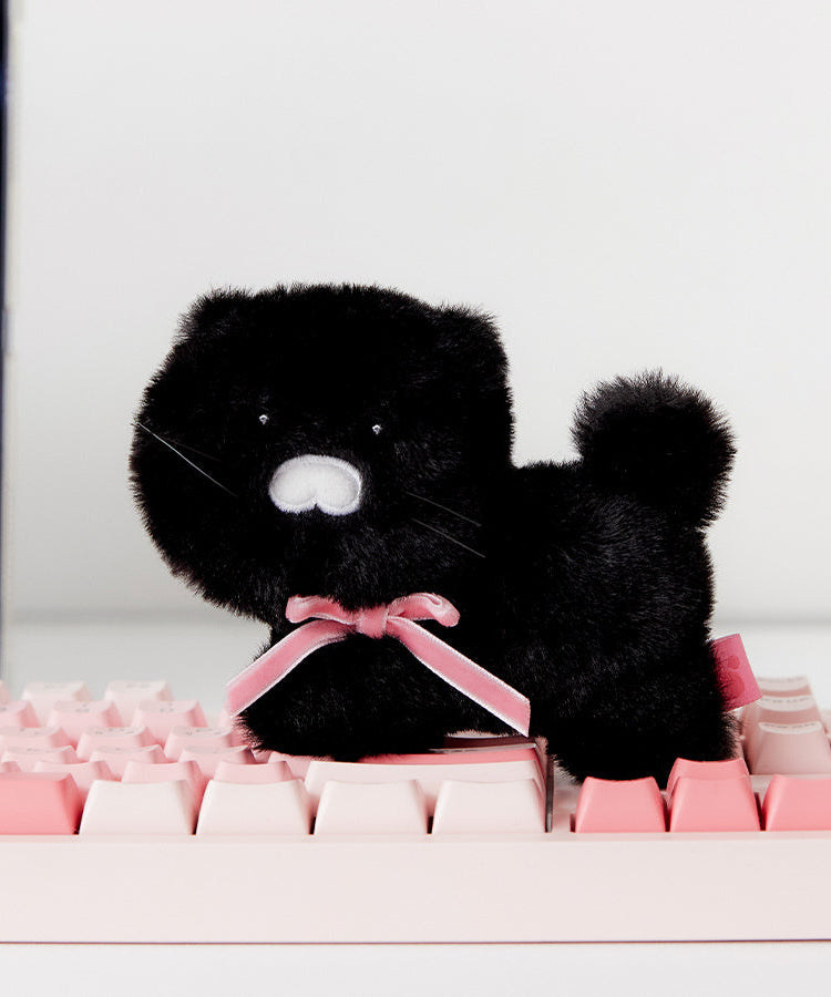 Black MiniPorte-cles Plush Chunsik - Korean kawaii Kakao Friends | Koolseoul
