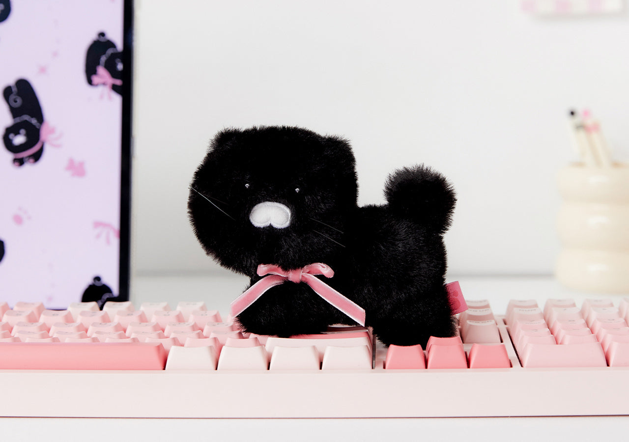 Black MiniPorte-cles Plush Chunsik - Korean kawaii Kakao Friends | Koolseoul