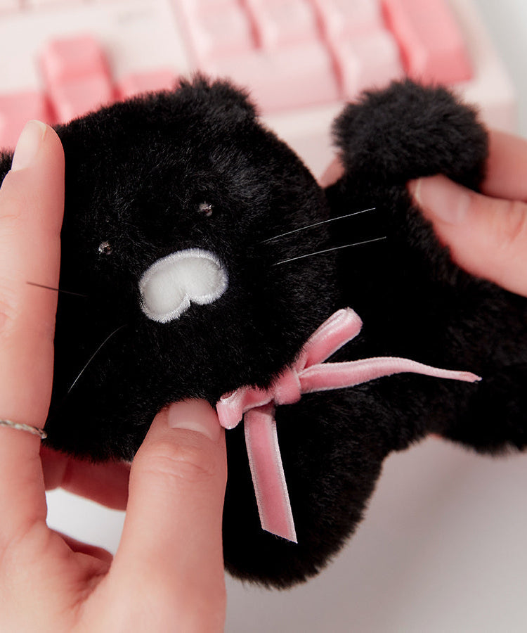 Black MiniPorte-cles Plush Chunsik - Korean kawaii Kakao Friends | Koolseoul