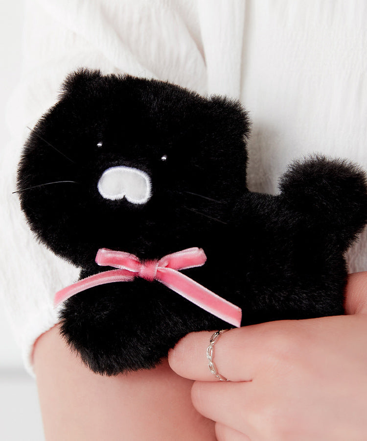 Black MiniPorte-cles Plush Chunsik - Korean kawaii Kakao Friends | Koolseoul