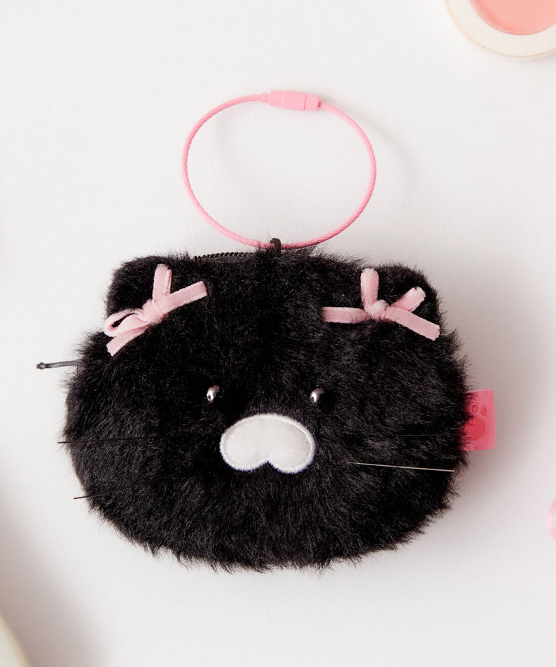 Black MiniPochette Chunsik Pouch - Official Kakao Friends merchandise | Koolseoul