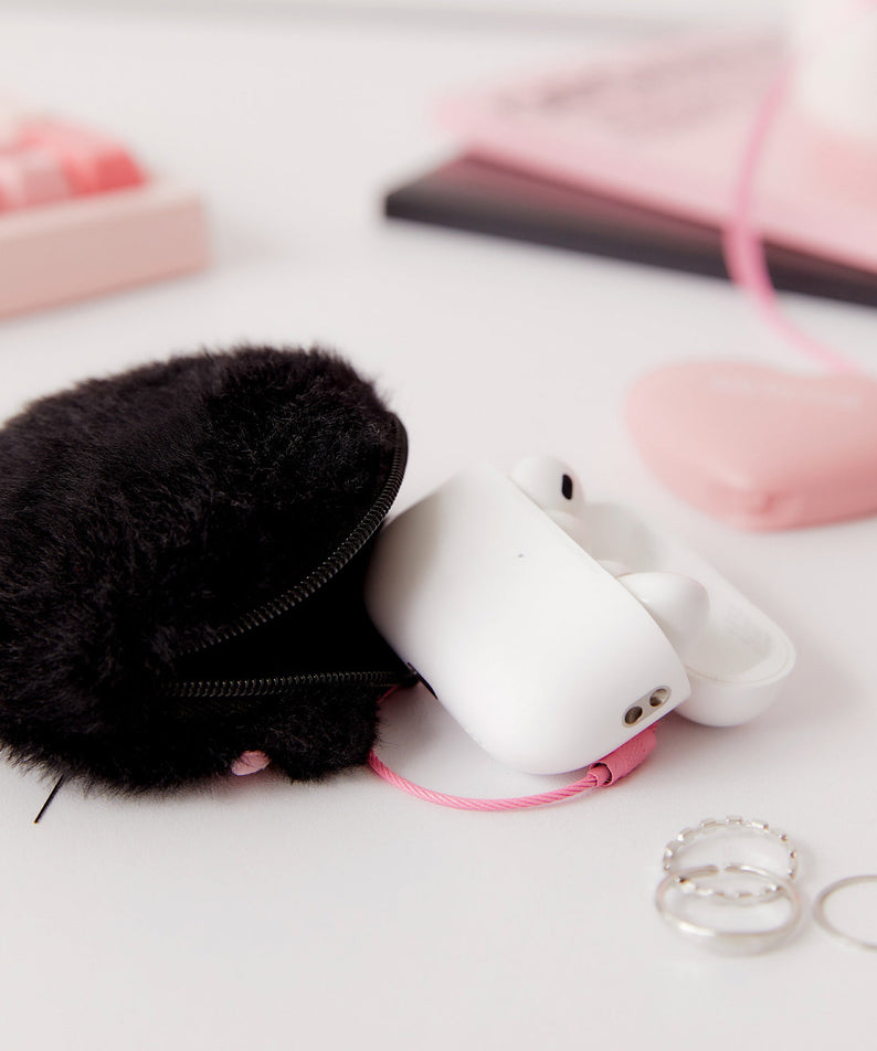 Black MiniPochette Chunsik Pouch - Korean kawaii Kakao Friends | Koolseoul