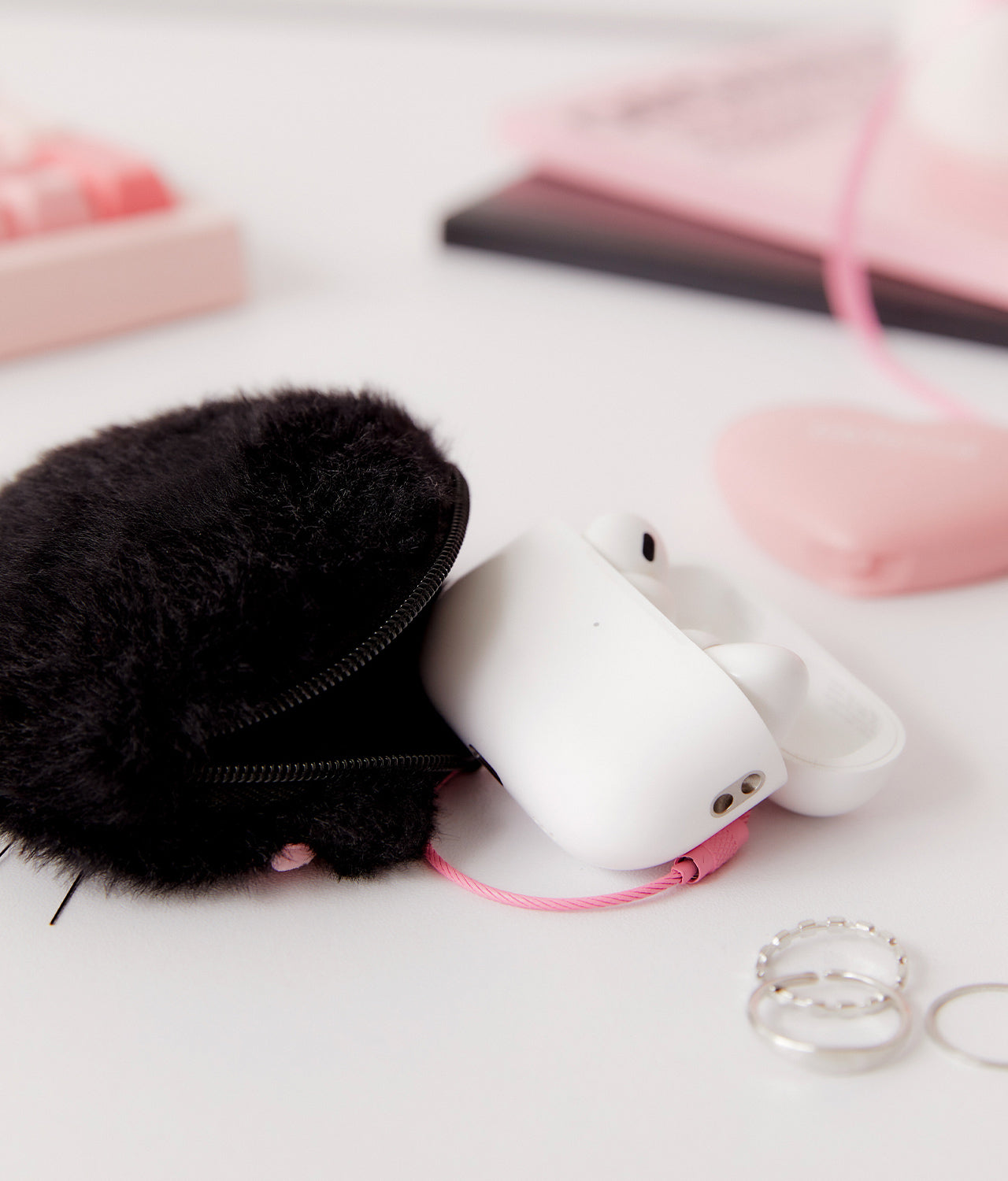 Black MiniPochette Chunsik Pouch - Korean kawaii Kakao Friends | Koolseoul