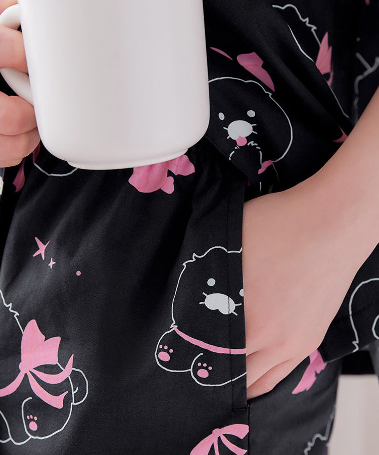 Black Lovely Women Pajamas Chunsik - Official Kakao Friends merchandise | Koolseoul