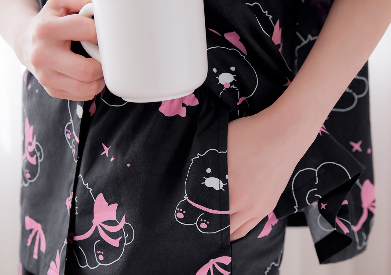 Black Lovely Women Pajamas Chunsik - Official Kakao Friends merchandise | Koolseoul