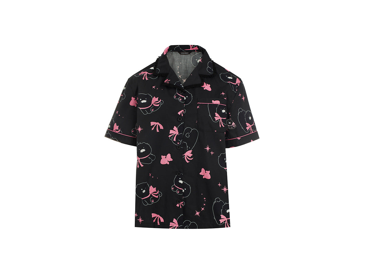 Black Lovely Women Pajamas Chunsik - Authentic Kakao Friends from Korea | Koolseoul