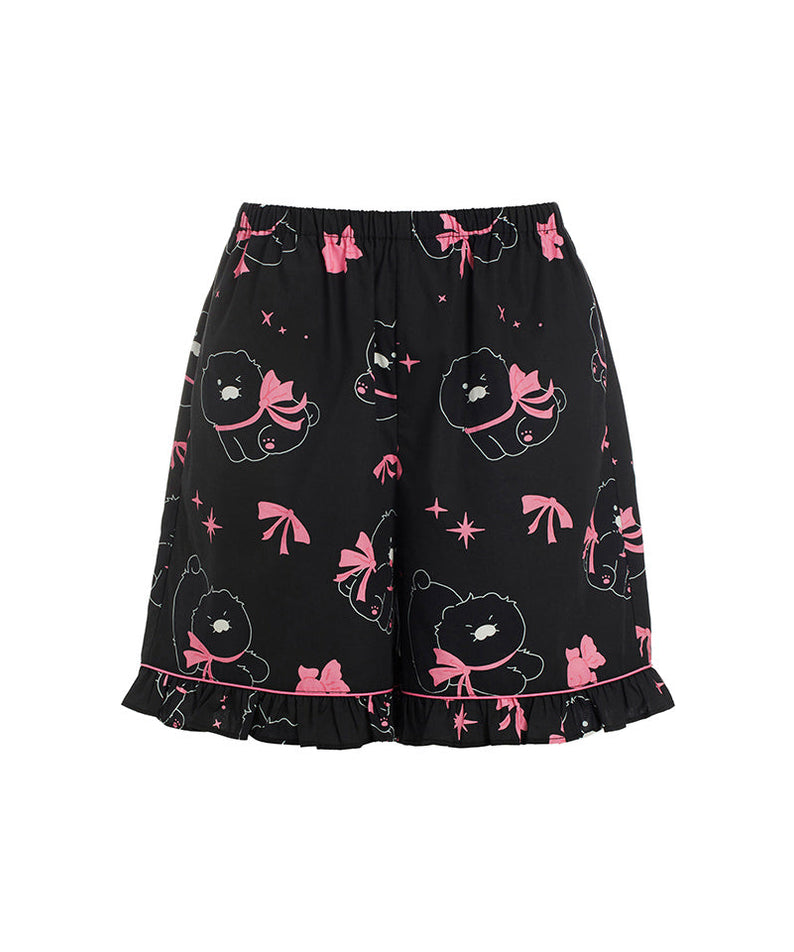 Black Lovely Women Pajamas Chunsik - Authentic Kakao Friends from Korea | Koolseoul