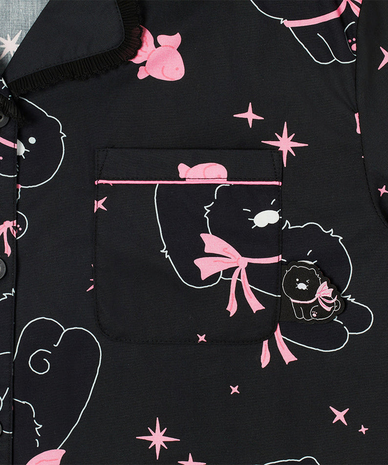 Black Lovely Women Pajamas Chunsik - Official Kakao Friends merchandise | Koolseoul