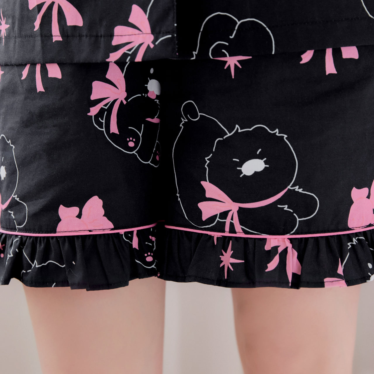 Black Lovely Women Pajamas Chunsik - Authentic Kakao Friends from Korea | Koolseoul