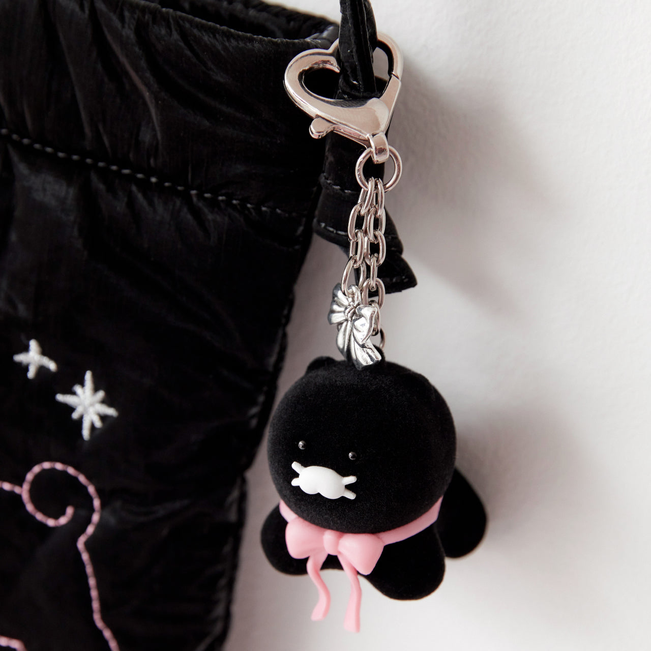 Black Figurine Keychain Chunsik - Authentic Kakao Friends from Korea | Koolseoul