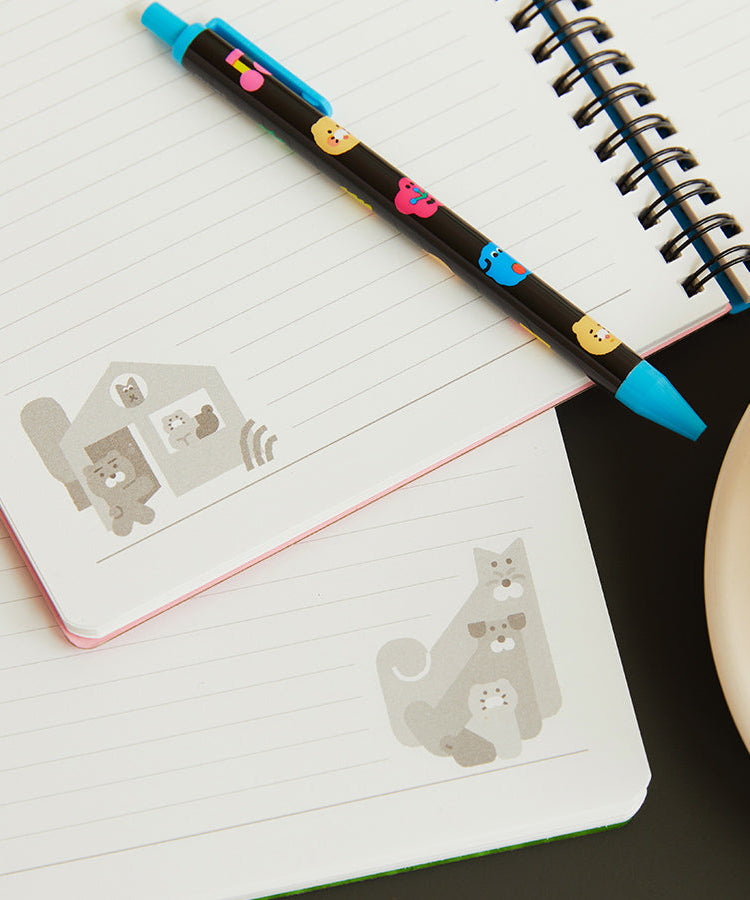 XFriends Notebook(Rose) Ryan&Chunsik Stationery - Korean kawaii Kakao Friends | Koolseoul