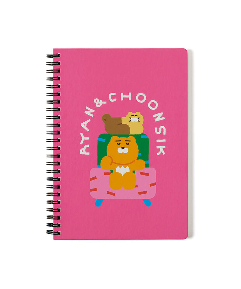 XFriends Notebook(Rose) Ryan&Chunsik Stationery - Korean kawaii Kakao Friends | Koolseoul