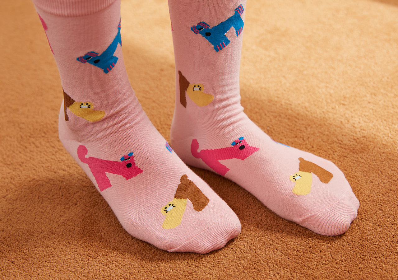 XFriends Socks(Rose) Chunsik - Authentic Kakao Friends from Korea | Koolseoul