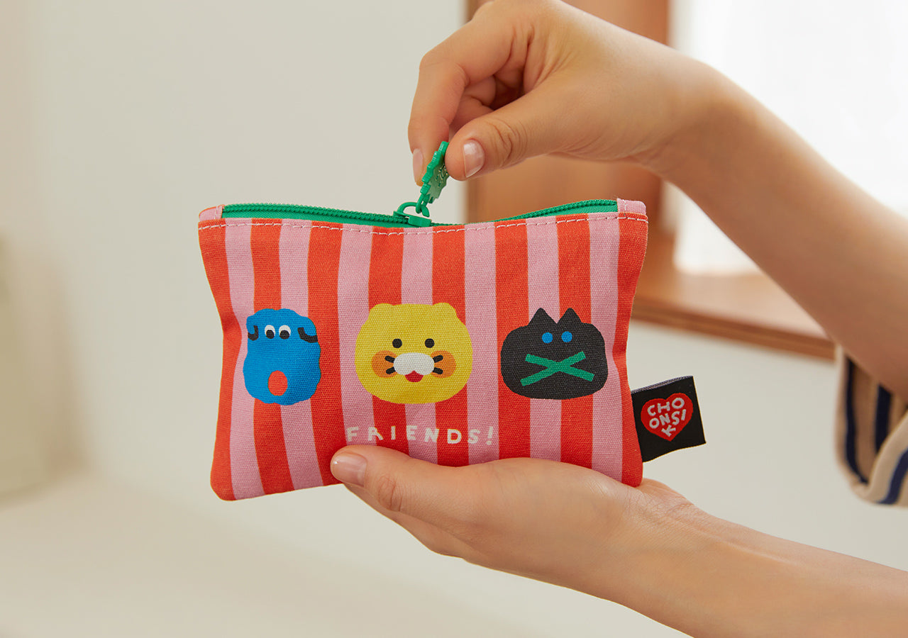 XFriends MiniPochette Chunsik Pouch - Authentic Kakao Friends from Korea | Koolseoul