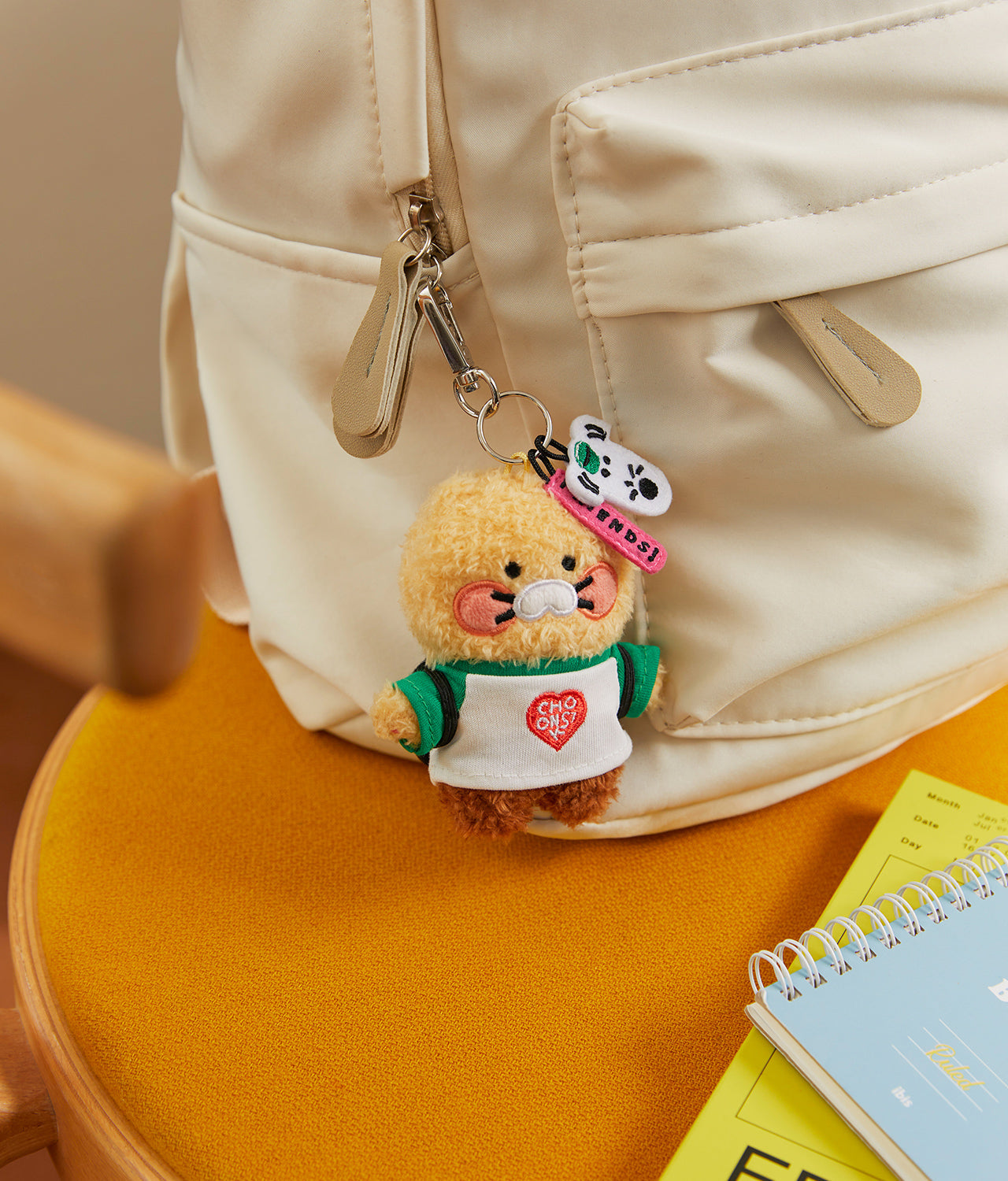 XFriends Keychain Plush Chunsik - Official Kakao Friends merchandise | Koolseoul