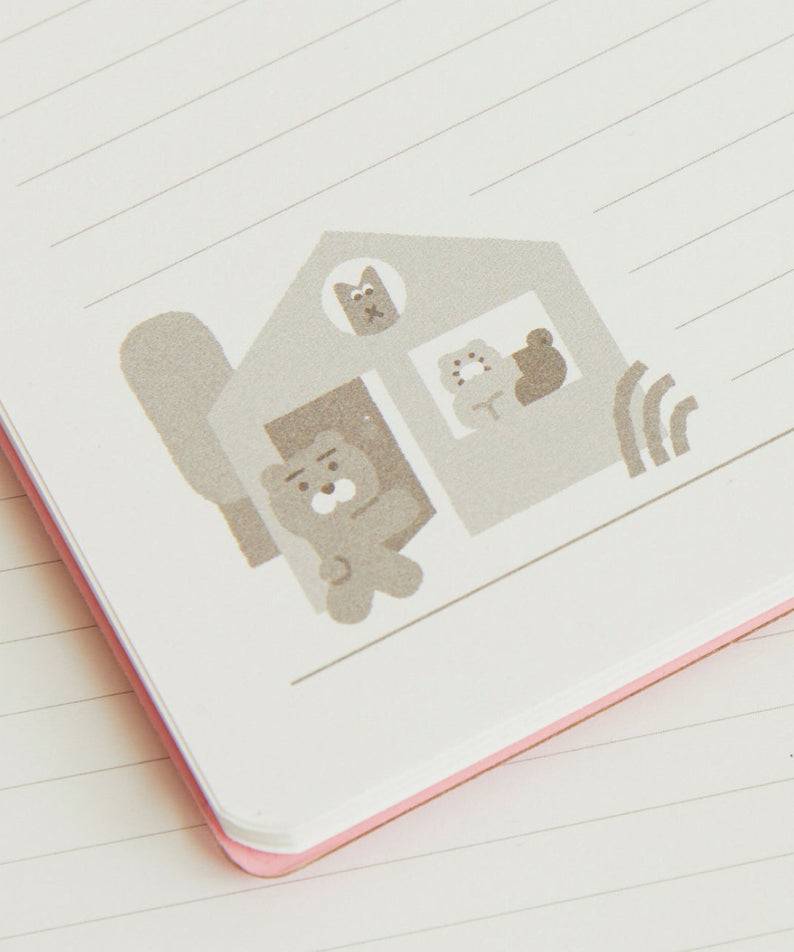 XFriends Notebook(Rose) Ryan&Chunsik Stationery - Authentic Kakao Friends from Korea | Koolseoul
