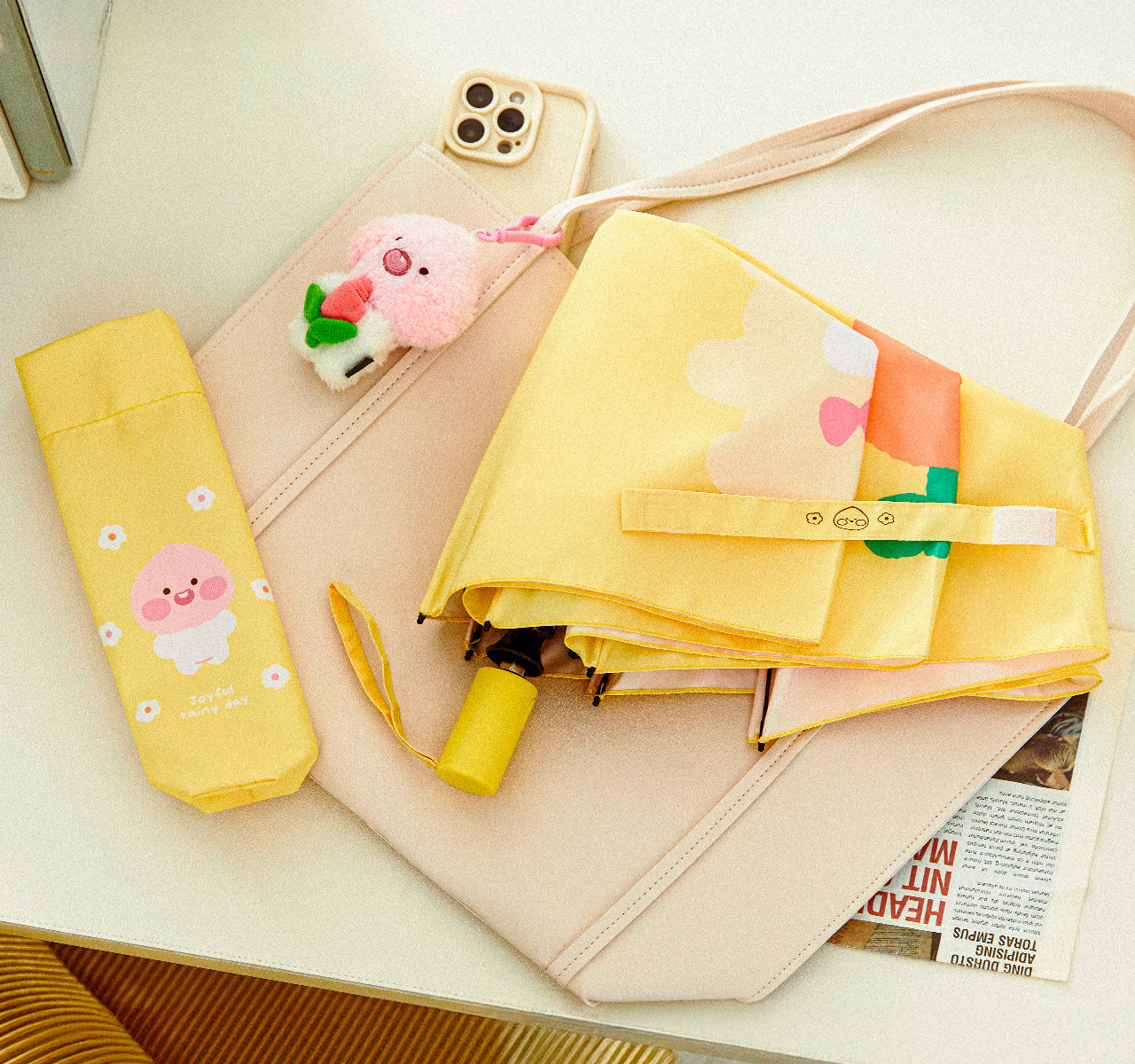 3 Umbrella Apeach - Authentic Kakao Friends from Korea | Koolseoul