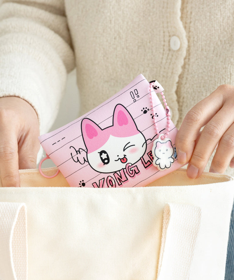 Mini Pouch & Keychain Set - Authentic Kakao Friends from Korea | Koolseoul