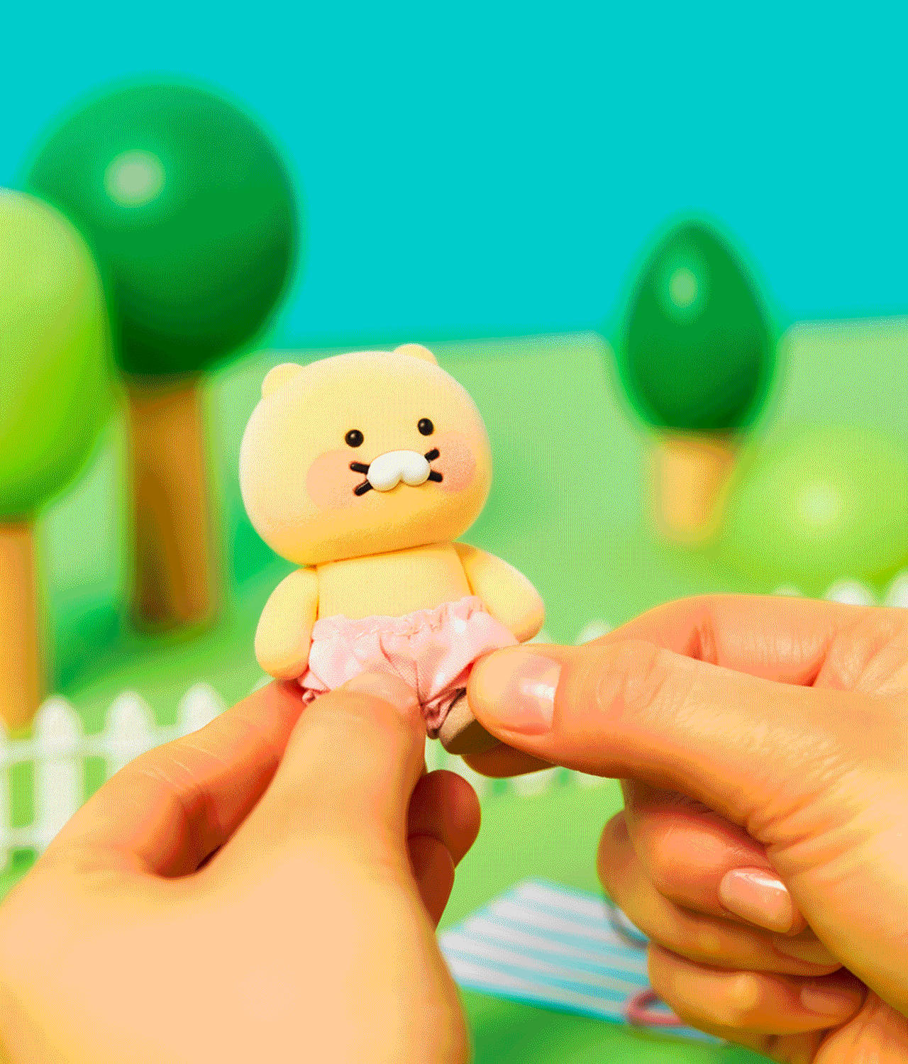 (OOTD) FigurineSet Pique-nique Chunsik Figurine - Korean kawaii Kakao Friends | Koolseoul