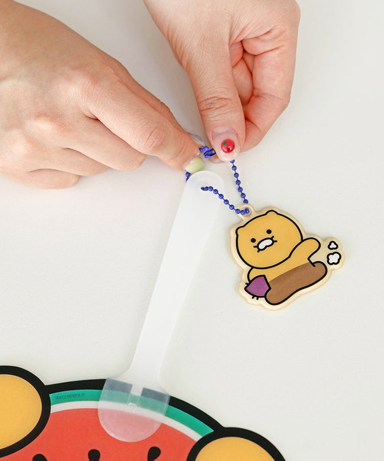 PP Apeach Hand Fan - Authentic Kakao Friends from Korea | Koolseoul