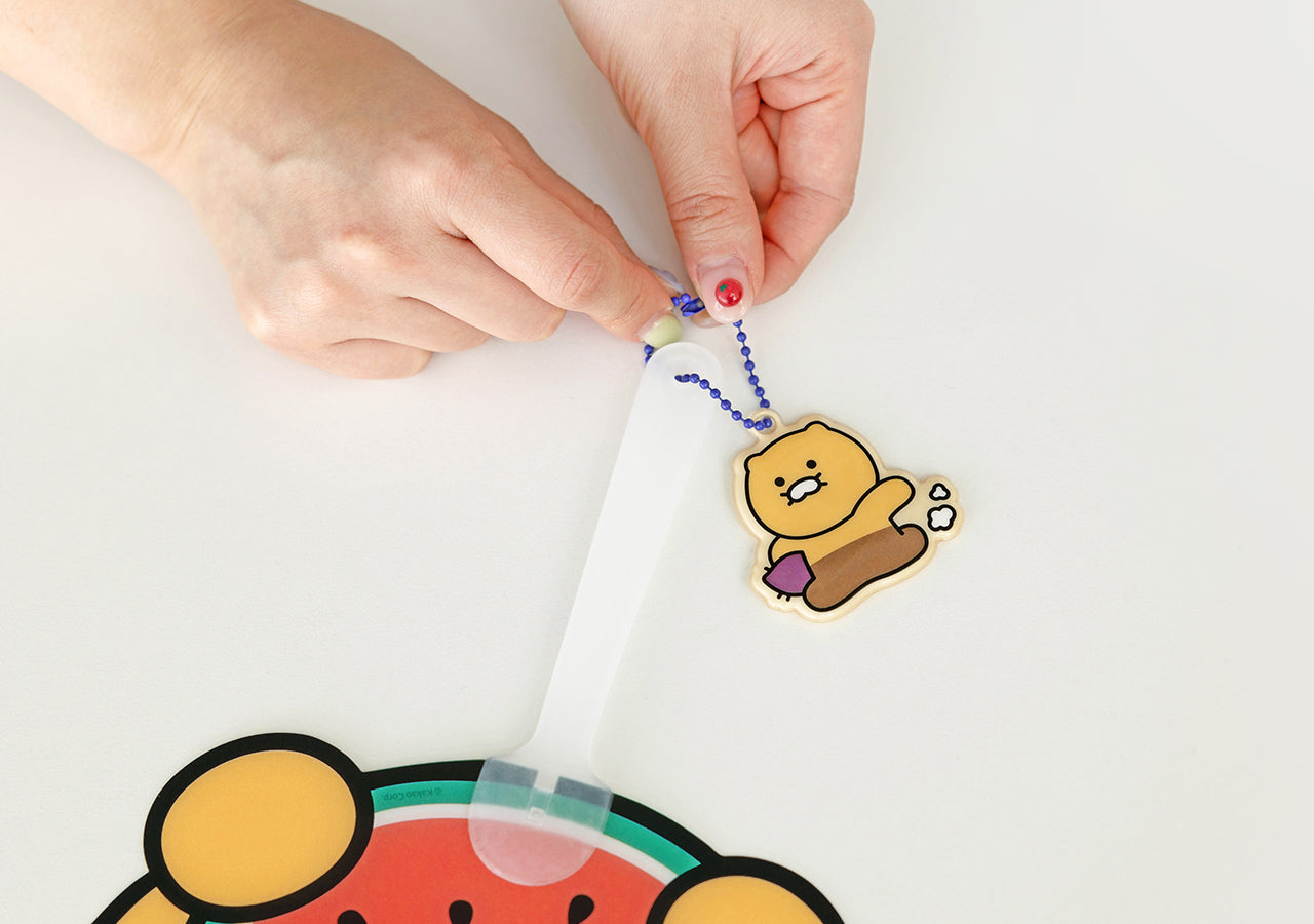 PP Apeach Hand Fan - Authentic Kakao Friends from Korea | Koolseoul