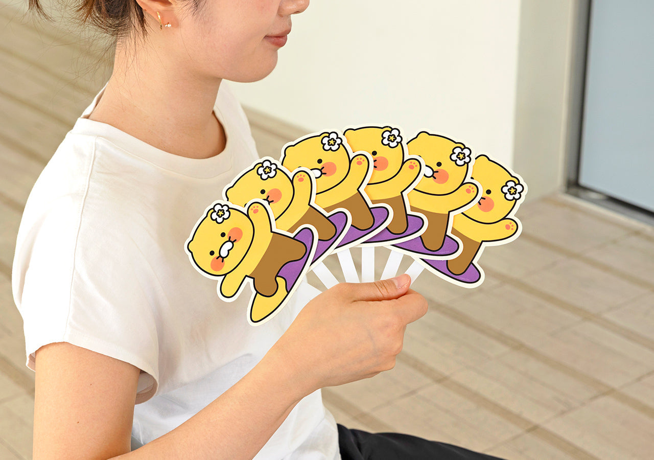 Chunsik Hand Fan - Korean kawaii Kakao Friends | Koolseoul