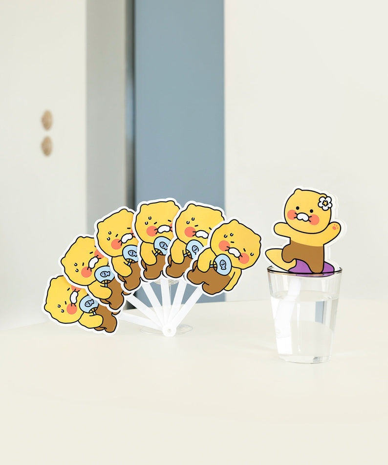Chunsik Hand Fan - Korean kawaii Kakao Friends | Koolseoul