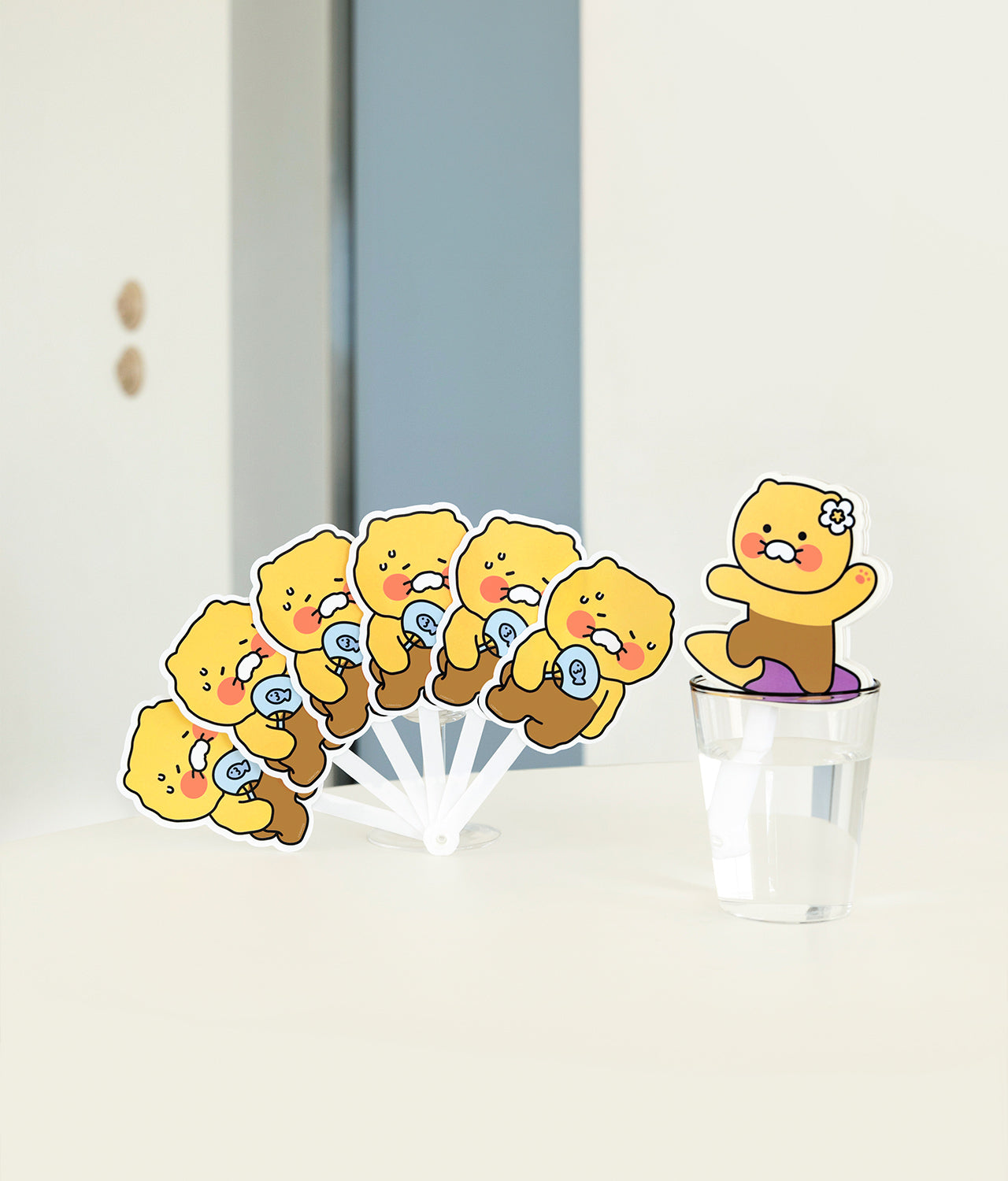 Chunsik Hand Fan - Korean kawaii Kakao Friends | Koolseoul