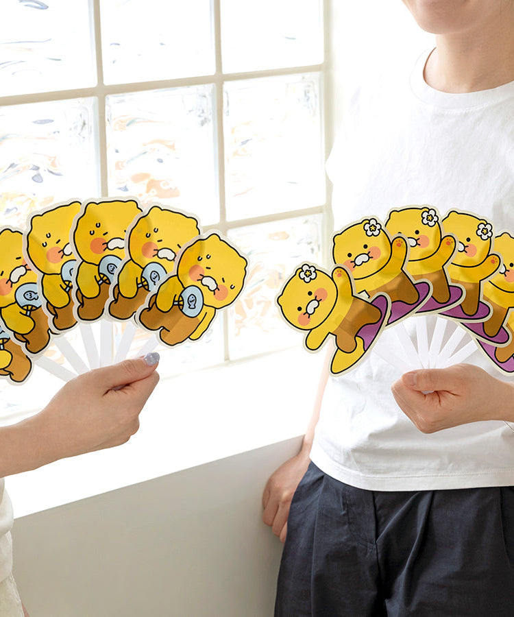 Chunsik Hand Fan - Korean kawaii Kakao Friends | Koolseoul
