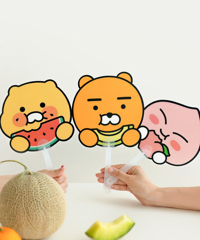 PP Apeach Hand Fan - Authentic Kakao Friends from Korea | Koolseoul