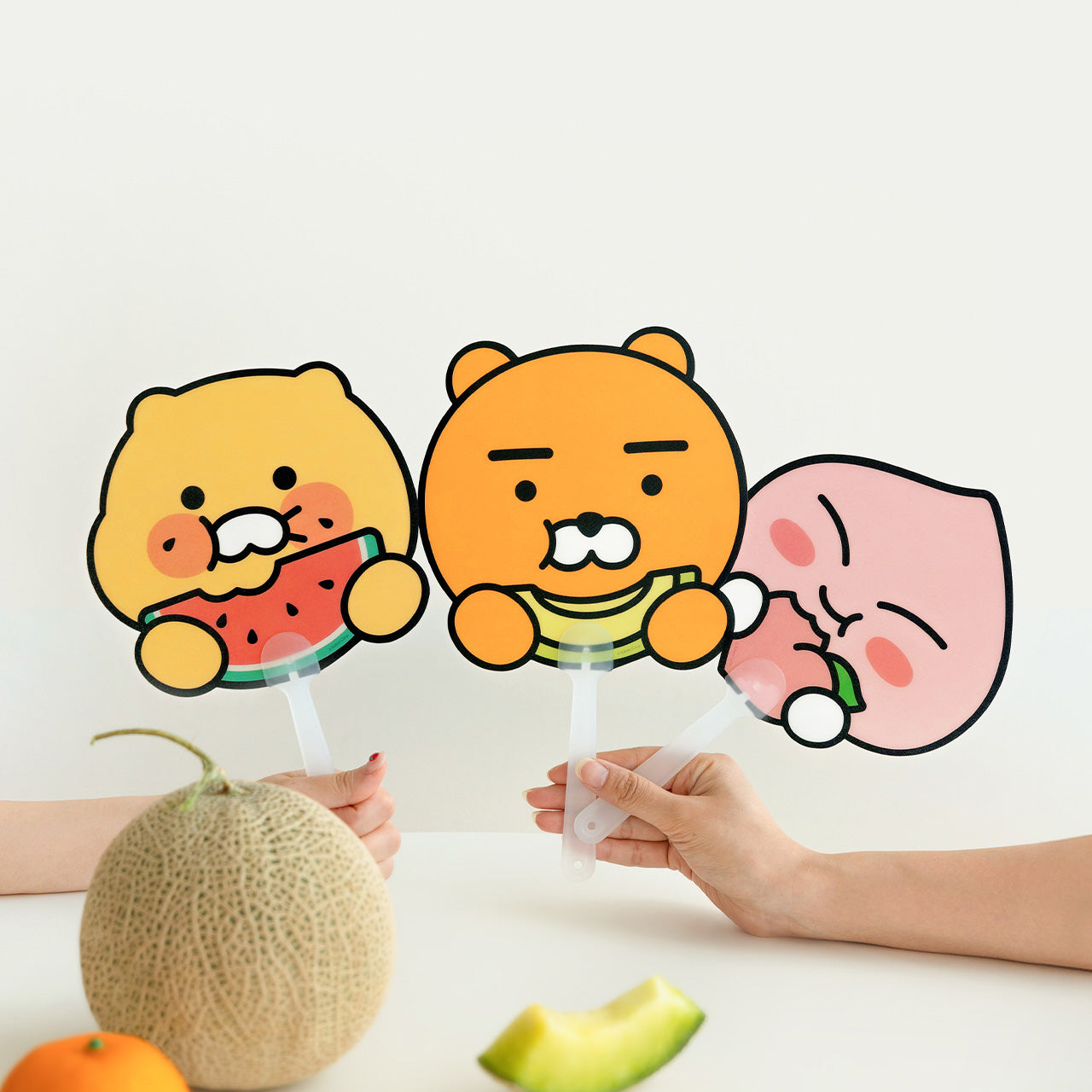 PP Apeach Hand Fan - Authentic Kakao Friends from Korea | Koolseoul