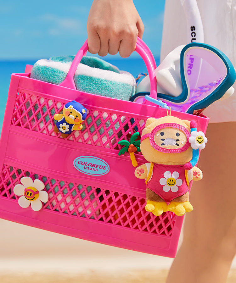 [Set] XFriends &Silicone Chunsik Eco Bag - Authentic Kakao Friends from Korea | Koolseoul