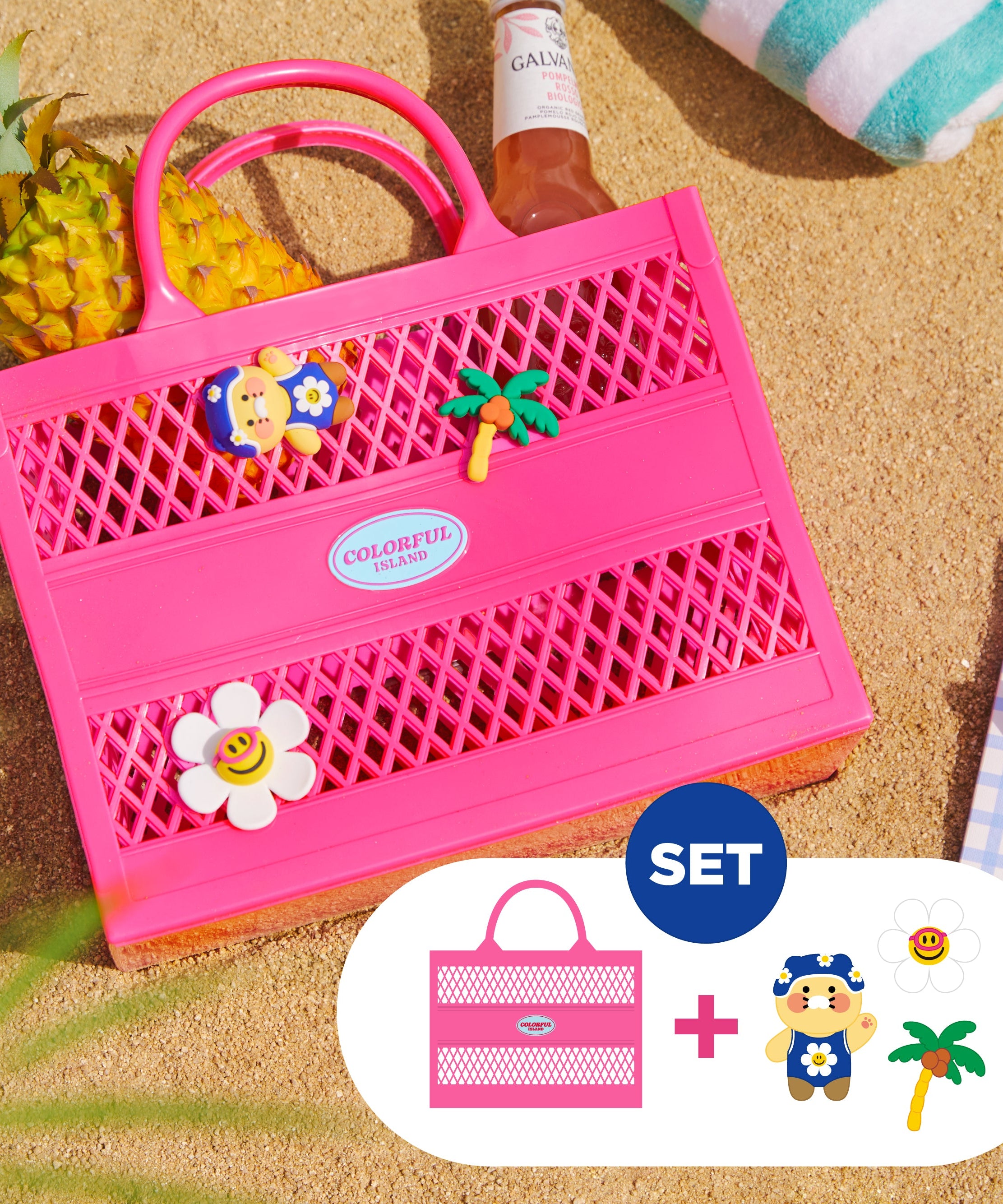 [Set] XFriends &Silicone Chunsik Eco Bag - Authentic Kakao Friends from Korea | Koolseoul