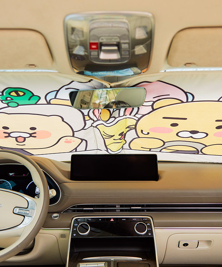 Glass Friends Car Accessory - Korean kawaii Kakao Friends | Koolseoul